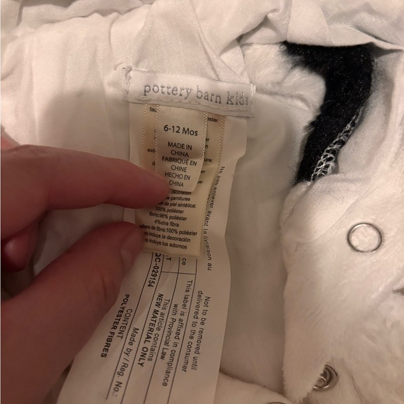 Pottery Barn Kids Cow Costume - Black, White, and Pink - Picture 6 of 6